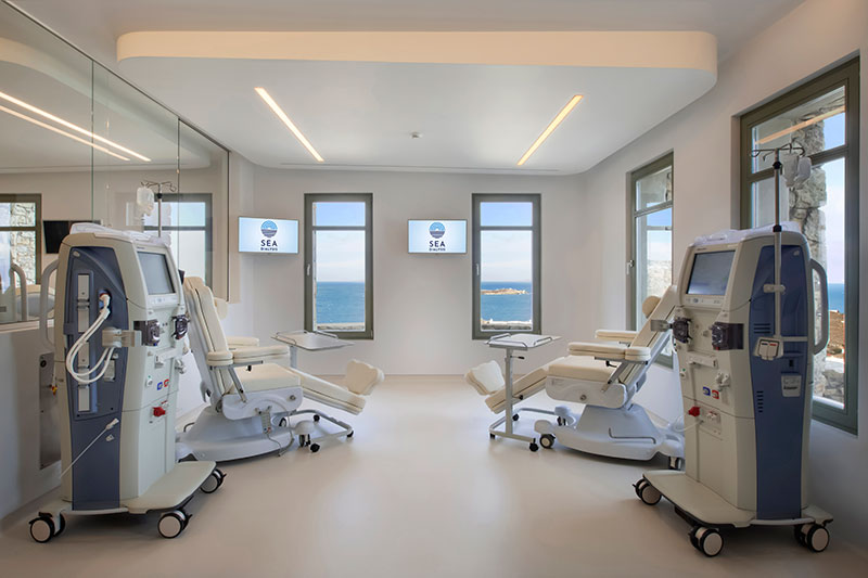 Sea Dialysis Mykonos Treatment Area