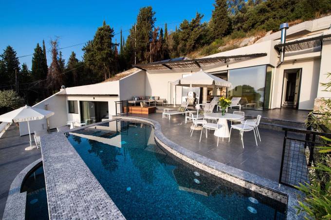  Lefkada luxury villa Hibiscus in Ligia