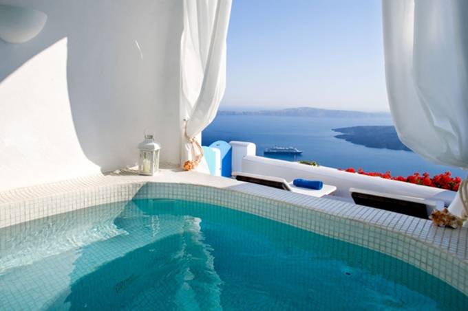 Santorini luxury villa Caelum in Imerovigli 